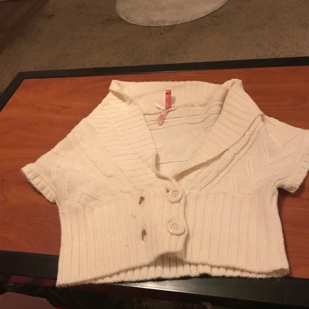 White Knitted Shawl